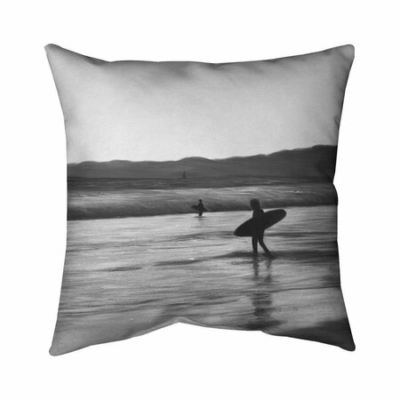 BEGIN HOME DECOR 20 x 20 in. Surfers-Double Sided Print Indoor Pillow 5541-2020-SP59